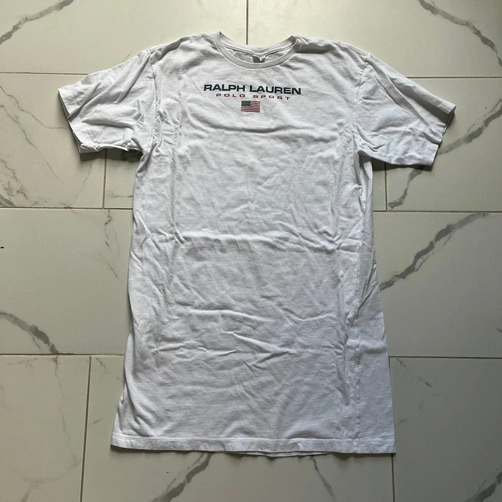 Vintage 1990s Polo Ralph Lauren Sports T-Shirt Large Tall